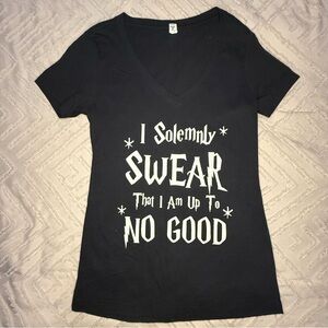 Harry Potter Graphic V-Neck Tee | S